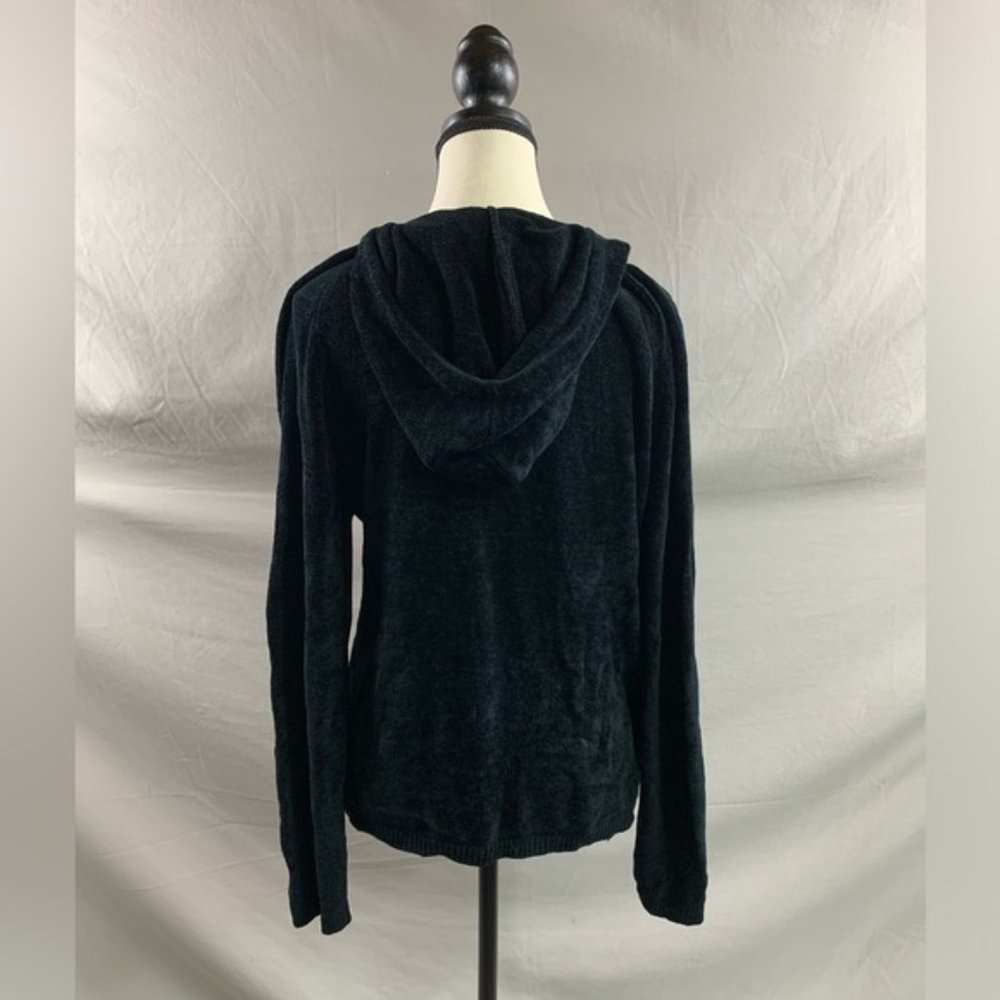 Black Kangaroo Pocket Hoodie Sweater - Picture 4 of 4